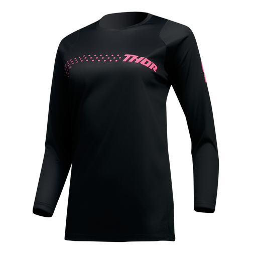 Thor Sector Minimal Women's Jersey in Black/Flo Pink