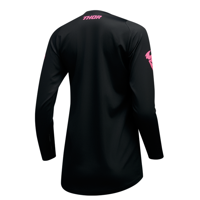 Thor Sector Minimal Women's Jersey in Black/Flo Pink