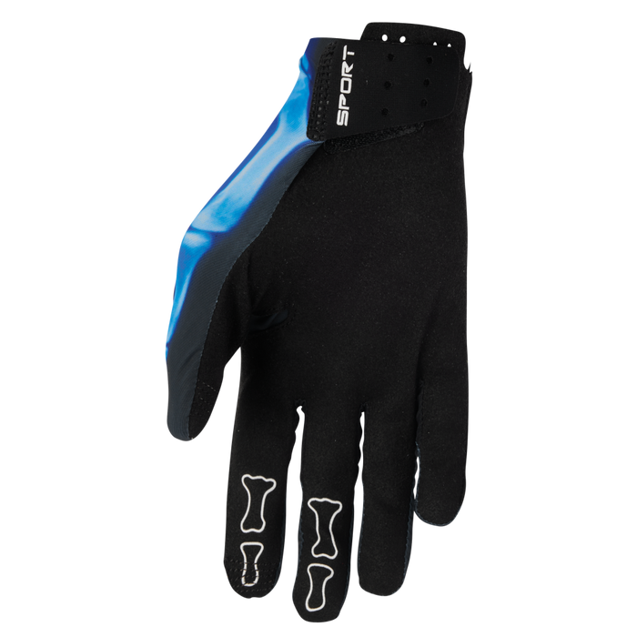 Thor Sportmode Gloves in X-Ray Black