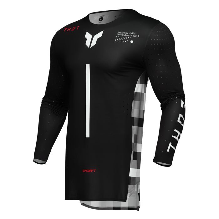 Thor Sportmode Riot Jersey in Black/Red