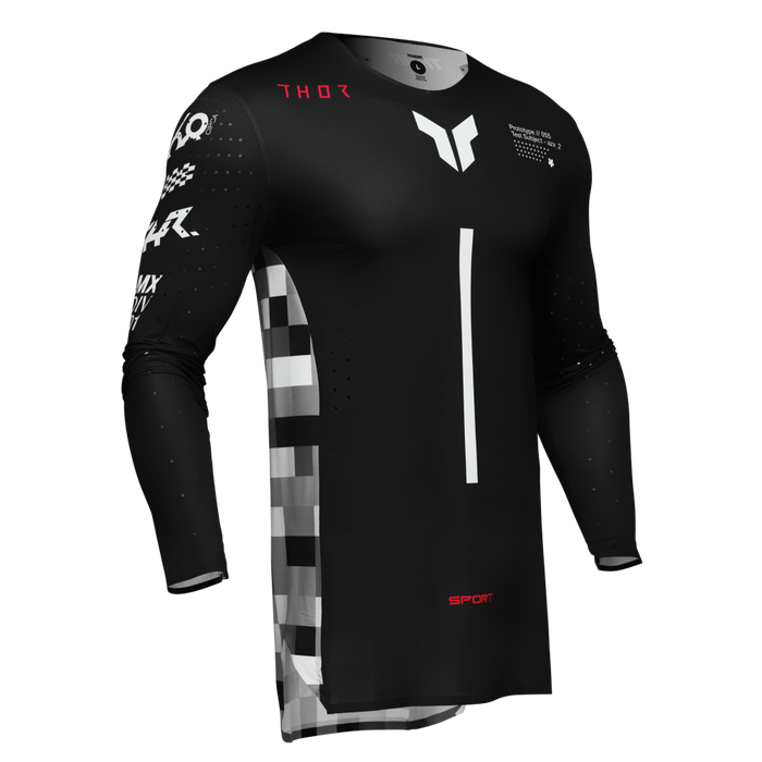 Thor Sportmode Riot Jersey in Black/Red