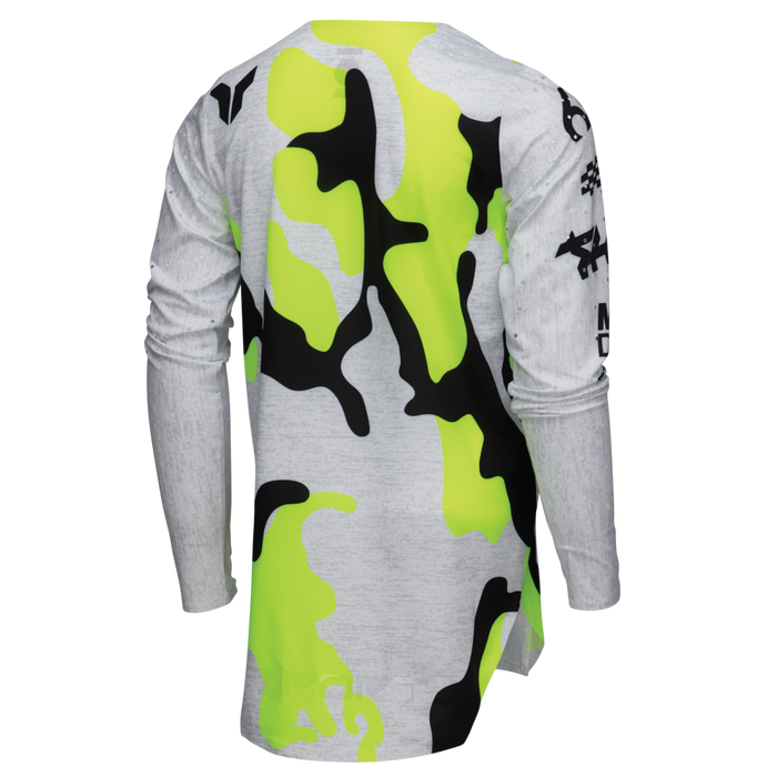 Thor Youth Sportmode Riot Jersey in White/Acid