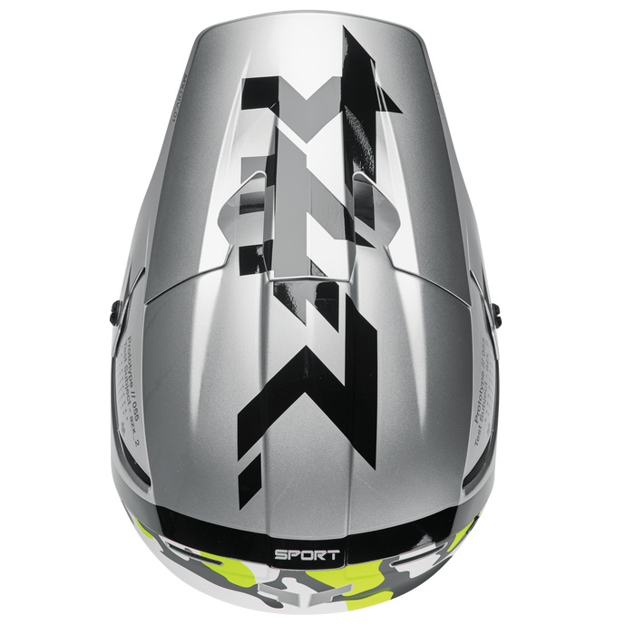 Thor Reflex Sport Composite Riot Helmet 2025 in Gray/Acid