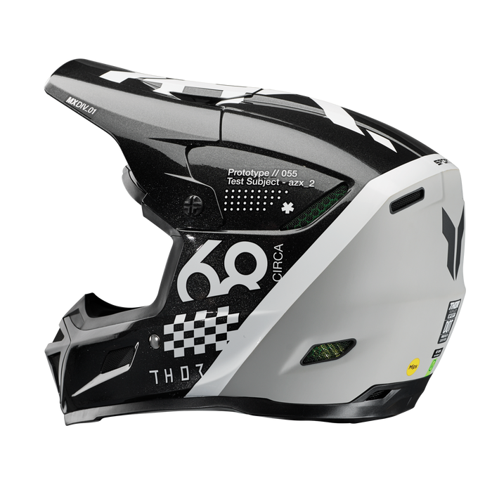 Thor Reflex Sport Composite Riot Helmet 2025 in Black/White