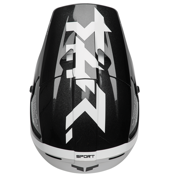 Thor Reflex Sport Composite Riot Helmet 2025 in Black/White