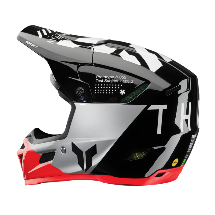 Thor Reflex Sport Strike Helmet in Black/Red