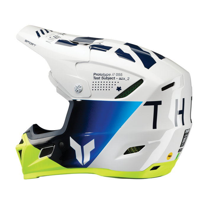 Thor Reflex Sport Strike Helmet in Navy/Acid