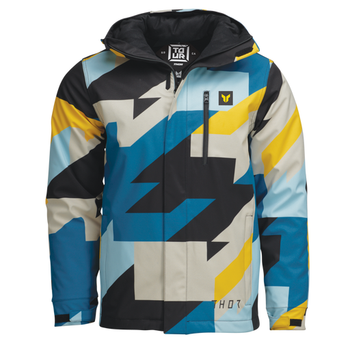 THOR TOUR BRAVE HEAVYWEIGHT JACKETS 2026 in Black/Yellow