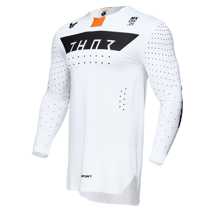 Thor Sportmode Rogue Jersey in White/Orange