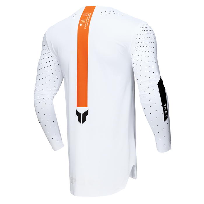 Thor Sportmode Rogue Jersey in White/Orange