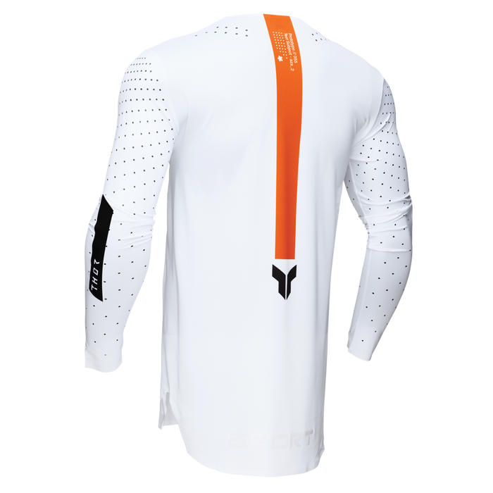 Thor Sportmode Rogue Jersey in White/Orange