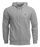 THOR BADGE ZIP-UP HOODIE 2025 in Heather Gray
