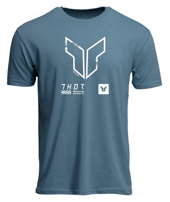 THOR TRAX T-SHIRT 2025 in Heather Slate Blue