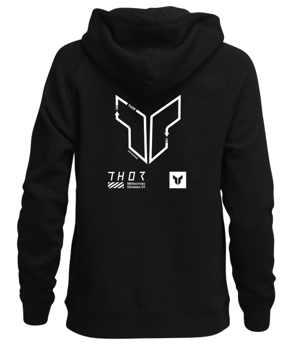 THOR TRAX PULLOVER WOMEN'S HOODY 2025 in Black