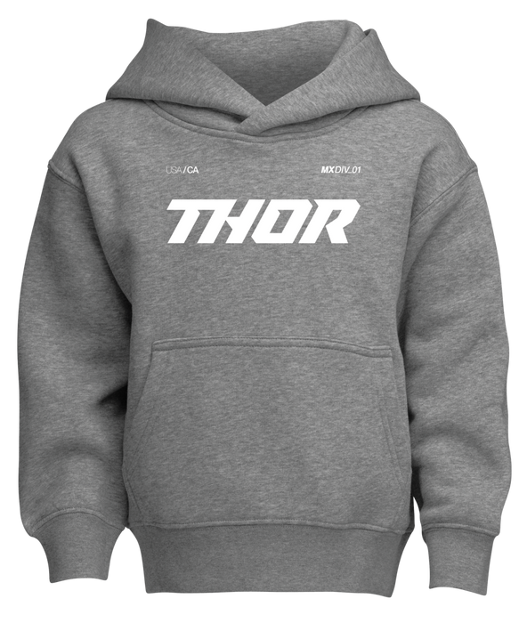 THOR BRAVE PULLOVER YOUTH HOODIE 2025 in Heather Gray