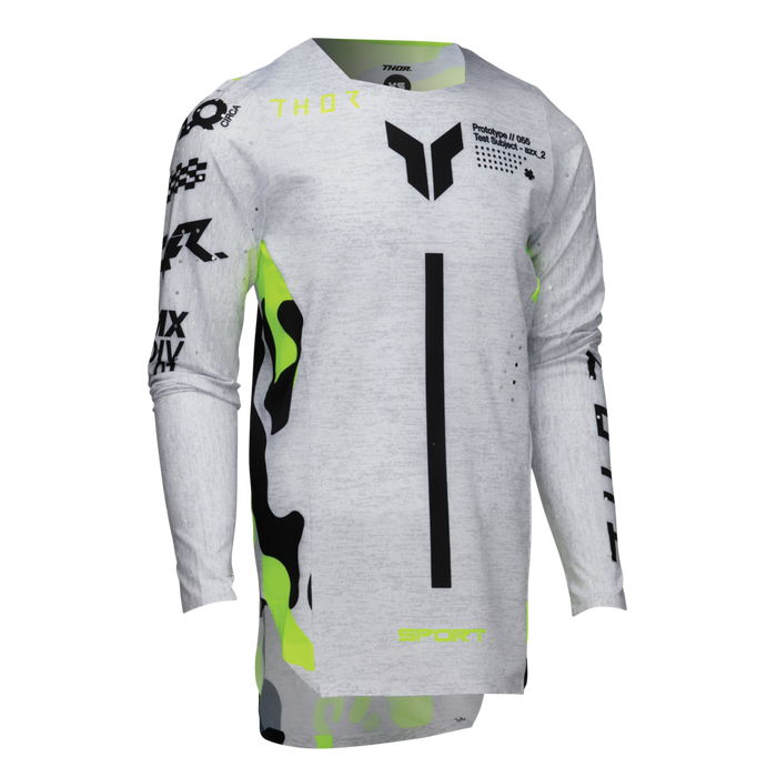 Thor Youth Sportmode Riot Jersey in White/Acid