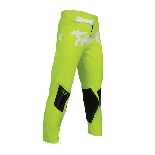 Thor Youth Sportmode Riot Pants in White/Acid