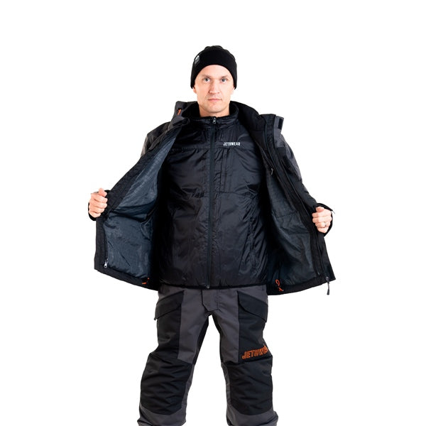 JETHWEAR ADAPT 3 IN 1 UNISEX JACKETS 2025 - Black/Iron/Orange