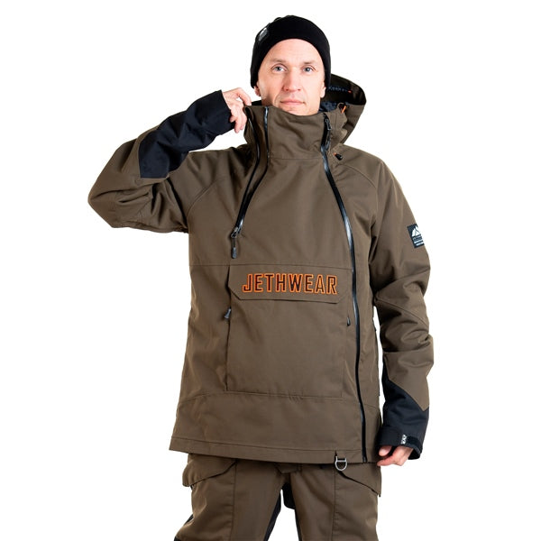 JETHWEAR FLIGHT ANORAK UNISEX JACKETS 2025 - Olive/Orange