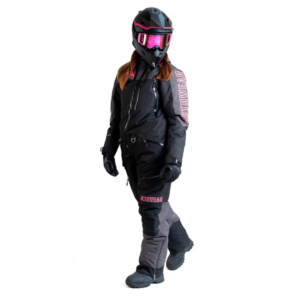 JETHWEAR THE ONE V2 WOMEN'S INSULATED SUITS 2025 - Black/Iron/Pink