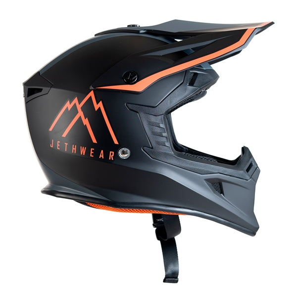 JETHWEAR FORCE OFF-ROAD HELMET 2025 - Black/Grey/Orange