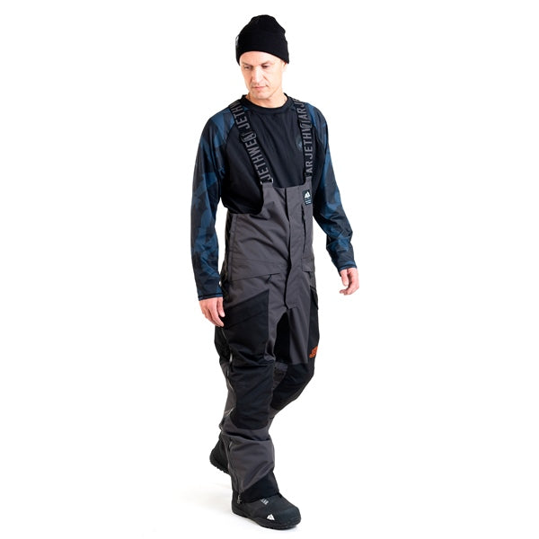 JETHWEAR TREELINE BIB MEN'S SHELL PANTS 2025 - Black/Iron/Orange