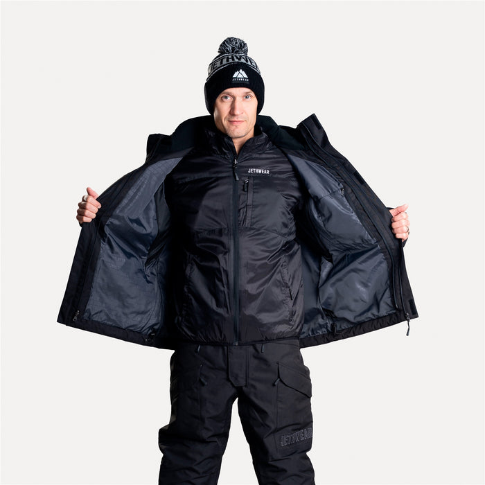 JETHWEAR Adapt 3-in-1 Unisex Jacket in Black/Iron