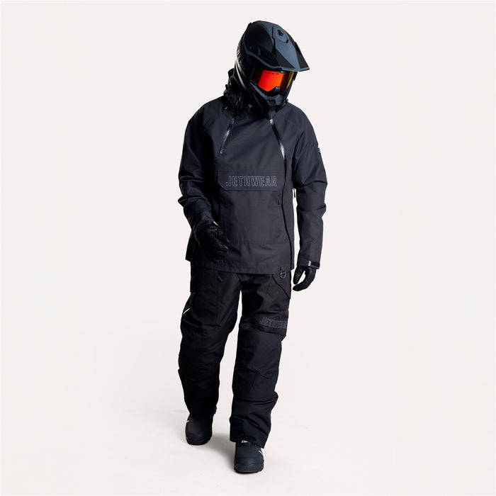 JETHWEAR Flight Anorak Unisex Jacket in Black/Iron