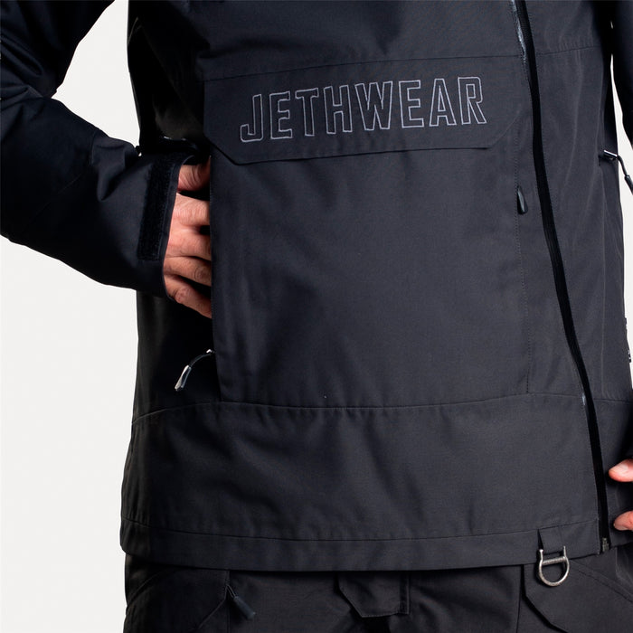 JETHWEAR Flight Anorak Unisex Jacket in Black/Iron