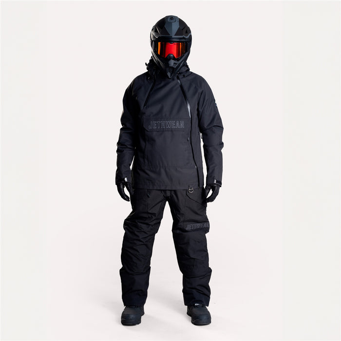 JETHWEAR Flight Anorak Unisex Jacket in Black/Iron