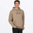 FXR MITERED COTTON PULLOVER HOODIE in Canvas/Dark Cedar