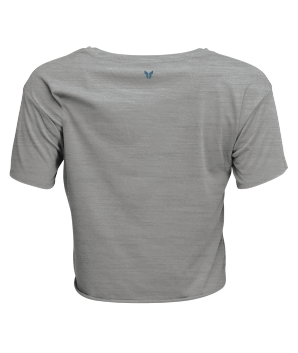 THOR CORP CROP TOP WOMEN'S SHIRT 2025 in Heather Gray