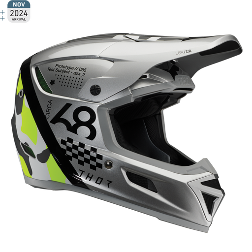 Thor Reflex Sport Riot Helmet in Gray/Acid