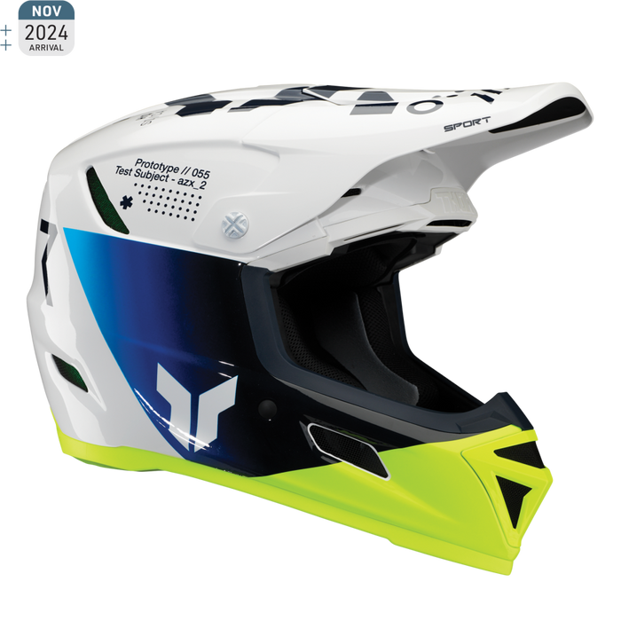 Thor Reflex Sport Strike Helmet in Navy/Acid