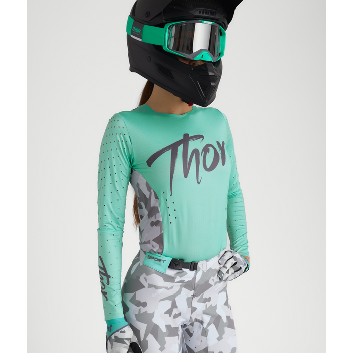 Thor Sportmode Shadow Women's Jersey in Teal