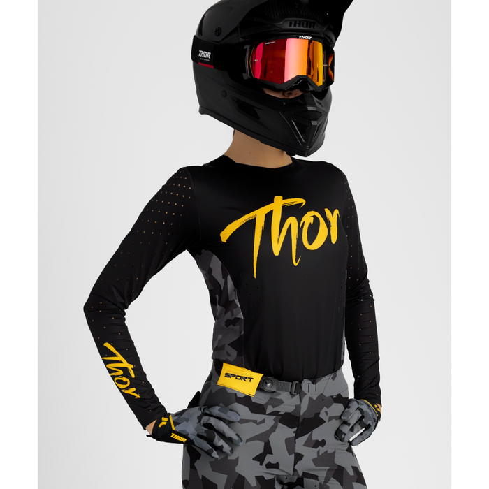 Thor Sportmode Shadow Women's Jersey in Black