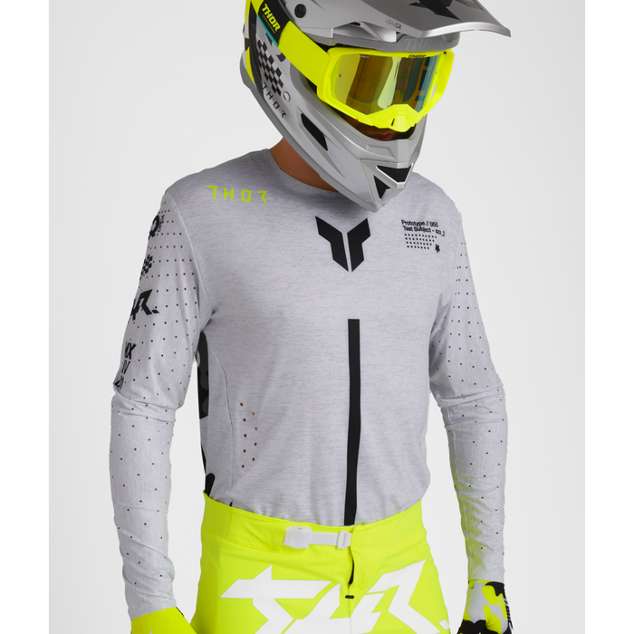 Thor Sportmode Riot Jersey in White/Acid