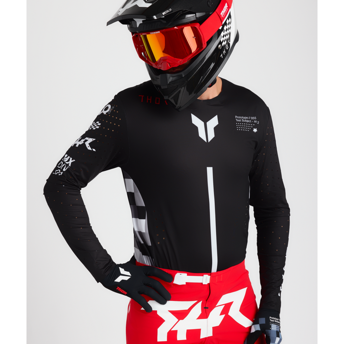 Thor Sportmode Riot Jersey in Black/Red