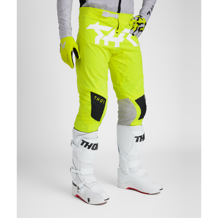 Thor Sportmode Riot Pants in White/Acid