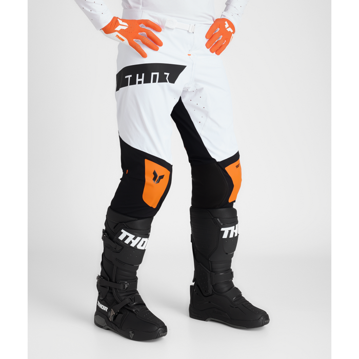 Thor Sportmode Rogue Pants in White/Orange