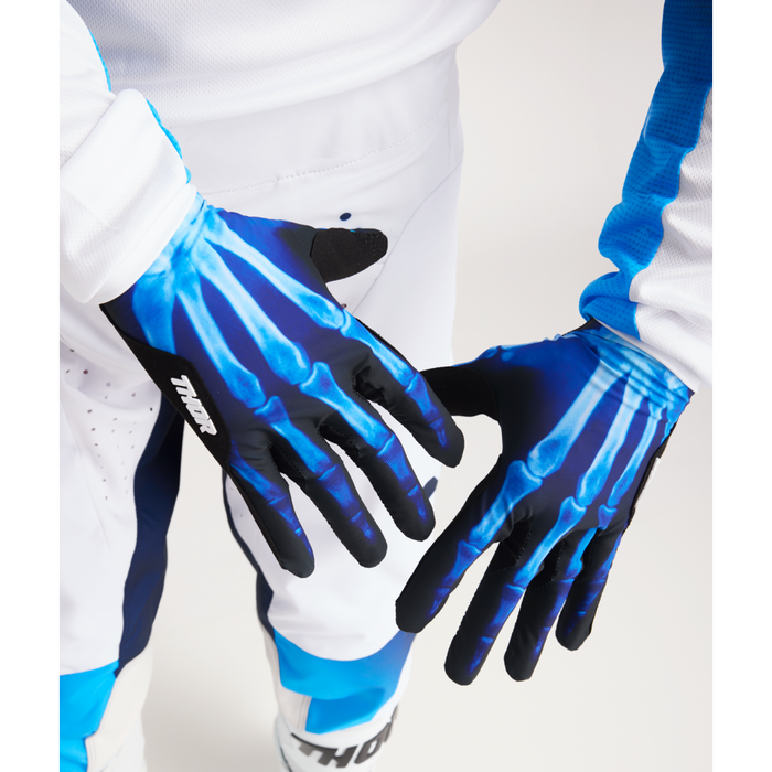 Thor Sportmode Gloves in X-Ray Black