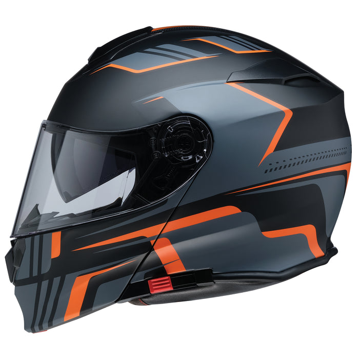 Z1R SOLARIS 2.0 MODULAR SLATER HELMET 2025 IN Black/Orange