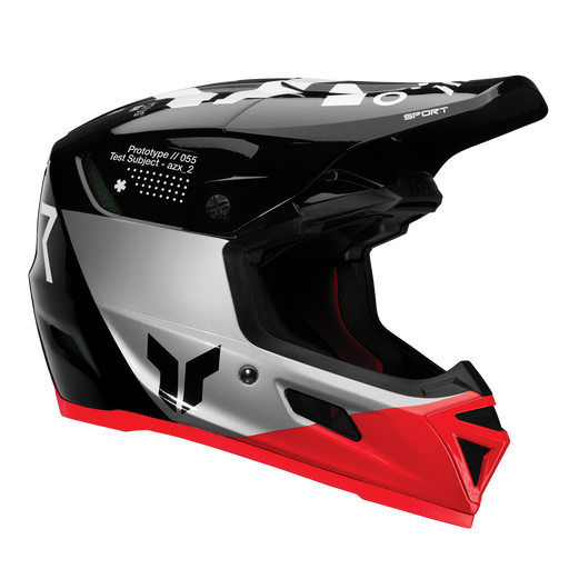 Thor Reflex Sport Composite Strike Helmet 2025 in Black/Red