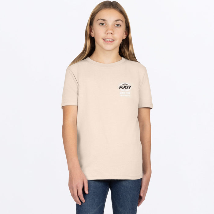 FXR YOUTH WORLDWIDE PREMIUM T-SHIRT in Sand/Black