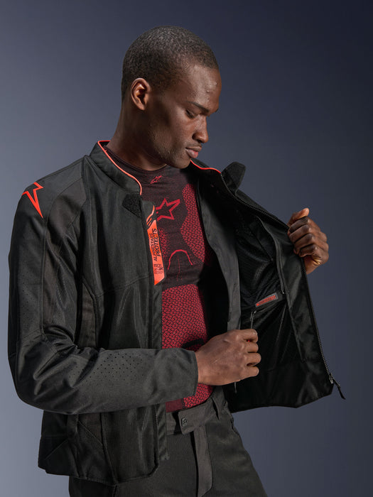 ALPINESTARS VIPER v4 AIR JACKETS 2026 in Black/Fluo Red