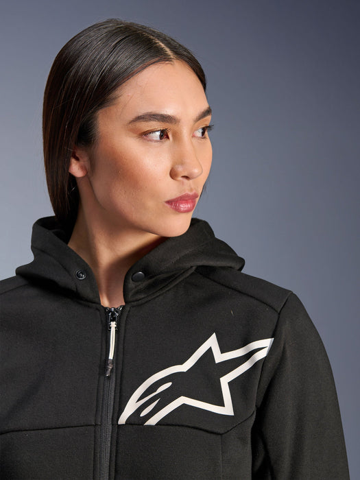 ALPINESTARS STELLA CHROME v2 SPORT HOODIES 2026 in Black/White