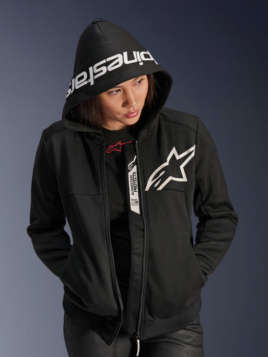 ALPINESTARS STELLA CHROME v2 SPORT HOODIES 2026 in Black/White