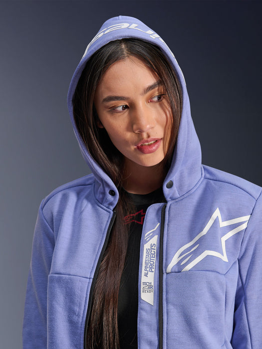 ALPINESTARS STELLA CHROME v2 SPORT HOODIES 2026 in Blue/Violet/White