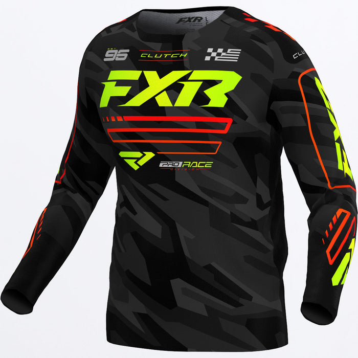 FXR CLUTCH JERSEY 2025 in Nuke/HiVis/Camo