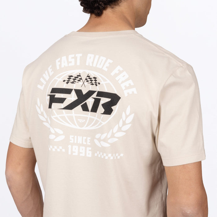 FXR WORLDWIDE PREMIUM T-SHIRT in Sand/Black